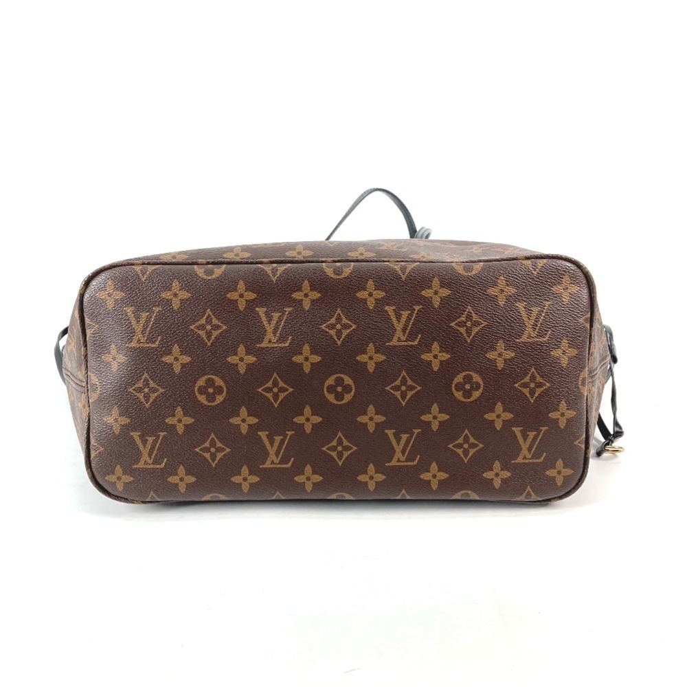 LOUIS VUITTON Authentic Black Monogram Canvas Neverfull MM Shoulder Bag - Picture 4 of 16